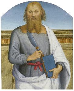 Pietro Perugino (Pietro Vannucci) - Saint Bartholomew