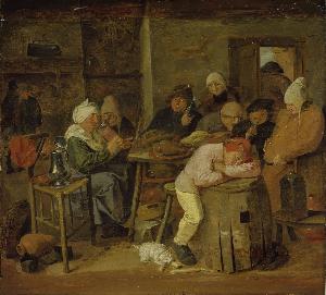 Adriaen Brouwer - Peasants in an Inn