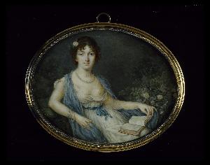 Jean François Marie Huet Villiers - Portrait of a young lady