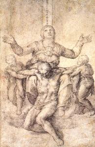 Michelangelo Morlaiter - Study for the -Colonna Pieta-
