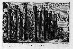 Giovanni Battista Piranesi - The Roman antiquities, t. 1, Plate XXII. Temple of Cybele.
