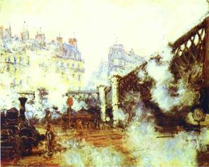 Claude Monet - Le pont de l-Europe, Gare Saint-Lazare