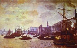 Claude Monet - The London Harbour