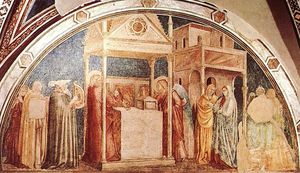 Giotto Di Bondone - Life of St John the Baptist - [01] - Annunciation to Zacharias