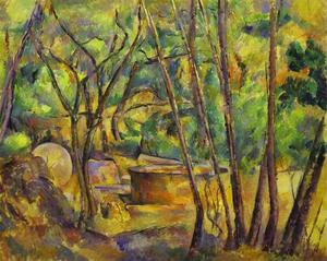 Paul Cezanne - Grindstone and Cistern in a Grove