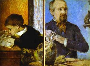 Paul Gauguin - Aube the Sculptor and His Son