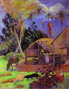 Paul Gauguin - Black pigs
