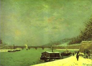 Paul Gauguin - The Seine at the Pont d-Iena, Snowy Weather