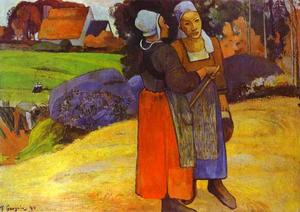 Paul Gauguin - Two Breton Women on the Road