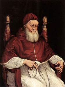 Raphael (Raffaello Sanzio Da Urbino) - Portrait of Julius II - Florence