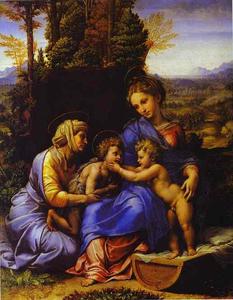 Raphael (Raffaello Sanzio Da Urbino) - The Holy Family, known as Little Holy Family