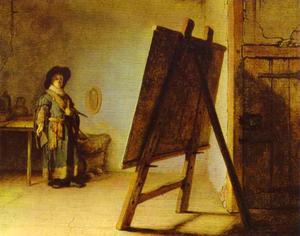 Rembrandt Van Rijn - An Artist in His Studio