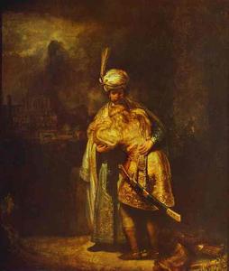 Rembrandt Van Rijn - Departing of David and Jonathan
