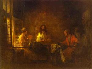 Rembrandt Van Rijn - The Pilgrims at Emmaus