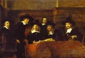 Rembrandt Van Rijn - The Syndics of the Clothmakers- Guild (The Staalmeesters)