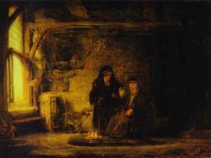 Rembrandt Van Rijn - Tobit-s Wife with a Goat