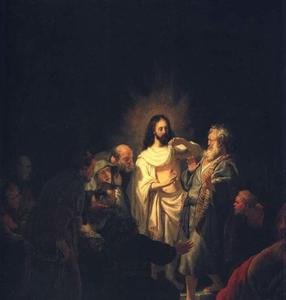 Rembrandt Van Rijn - The Incredulity of St. Thomas
