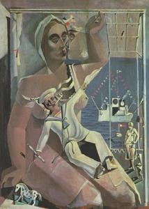 Salvador Dali - Venus and a Sailor - (Homage to Salvat-Papasseit), 1925