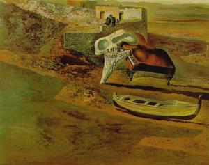 Salvador Dali - Atmospheric Skull Sodomizing a Grand Piano, 1934