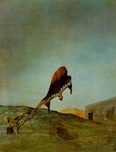 Salvador Dali - Skull with Its Lyric Appendage Leaning on a Night Table which Should Have the Exact Temperature of a Cardinal-s Nest, 1934