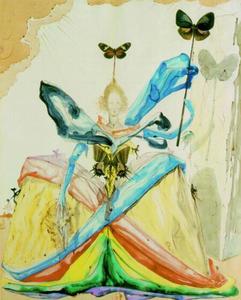 Salvador Dali - The Queen of the Butterflies, 1951