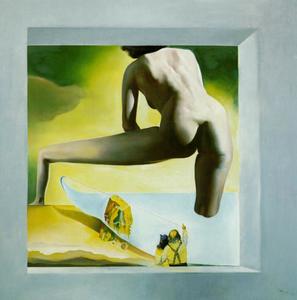 Salvador Dali - DalH Lifting the Skin of the Mediterranean Sea to Show Gala the Birth of Venus (stereoscopic work, right component), 1977