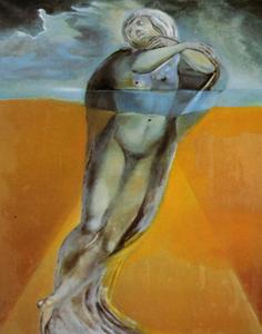 Salvador Dali - Figure in the Water - After a Drawing by Michelangelo for the -Resurrection of Christ-, 1982