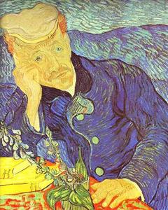 Vincent Van Gogh - Portrait of Dr. Gachet Seated at a Table. Auvers-sur-Oise