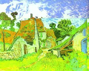 Vincent Van Gogh - Village Street in Auvers. Auvers-sur-Oise