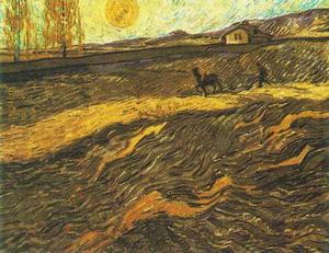 Vincent Van Gogh - Enclosed Field with Ploughman