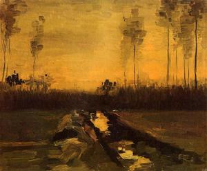 Vincent Van Gogh - Landscape at Dusk