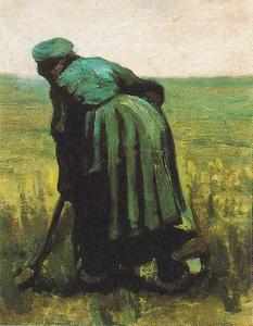 Vincent Van Gogh - Peasant Woman Digging 2