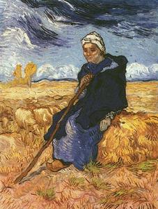 Vincent Van Gogh - Shepherdess, The after Millet
