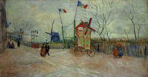Vincent Van Gogh - Street Scene in Montmartre Le Moulin a Poivre