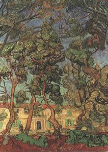 Vincent Van Gogh - Trees in the Garden of Saint-Paul Hospital