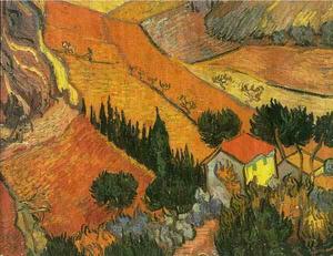 Vincent Van Gogh - Valley with Ploughman Seen from Above