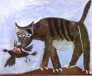 Pablo Picasso - Cat and Bird