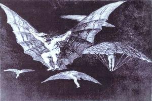 Francisco De Goya - Disparate 13 Modo de volar (A Way to Fly)