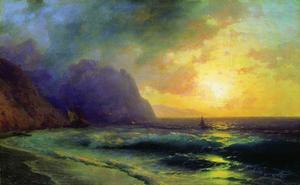 Ivan Aivazovsky - Sunset at Sea