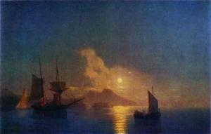Ivan Aivazovsky - The Bay of Naples by Moonlight