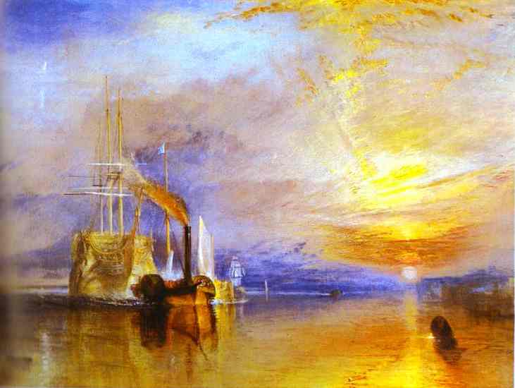  Oil Painting Replica The Fighting Temeraire Tugged to Her Last Berth to Be Broken up by William Turner (1775-1851, United Kingdom) | ArtsDot.com