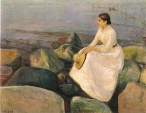 Edvard Munch - Inger at sea