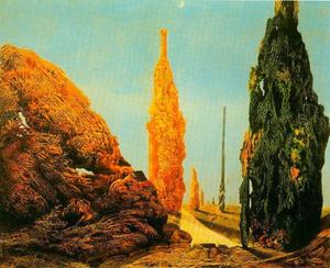 Max Ernst - Lone Tree and United Trees