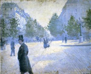 Gustave Caillebotte - Place Saint Augustin, Misty Weather