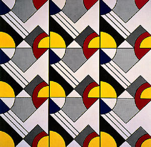 Roy Lichtenstein - Modular Painting with Nine Panels