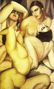 Tamara De Lempicka - Group of four naked