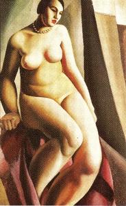 Tamara De Lempicka - Seated Nude