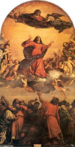 Tiziano Vecellio (Titian) - The Assumption of Virgin