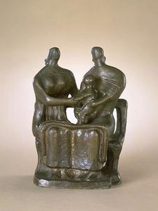 Henry Moore - Two Seated Women and Child