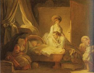 Jean-Honoré Fragonard - The Visit to the Nursery